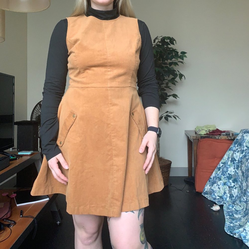 Allure in Order Corduroy Mini Dress